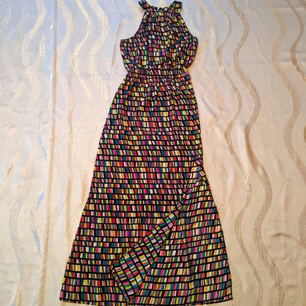 Love...ady Halter top Maxi dress multi-colour